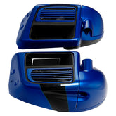 HR3 Candy Cobalt / Indigo Ink Vented Lower Fairing Kit For Harley Touring Models 2014-2023 (Fits water cooled models)